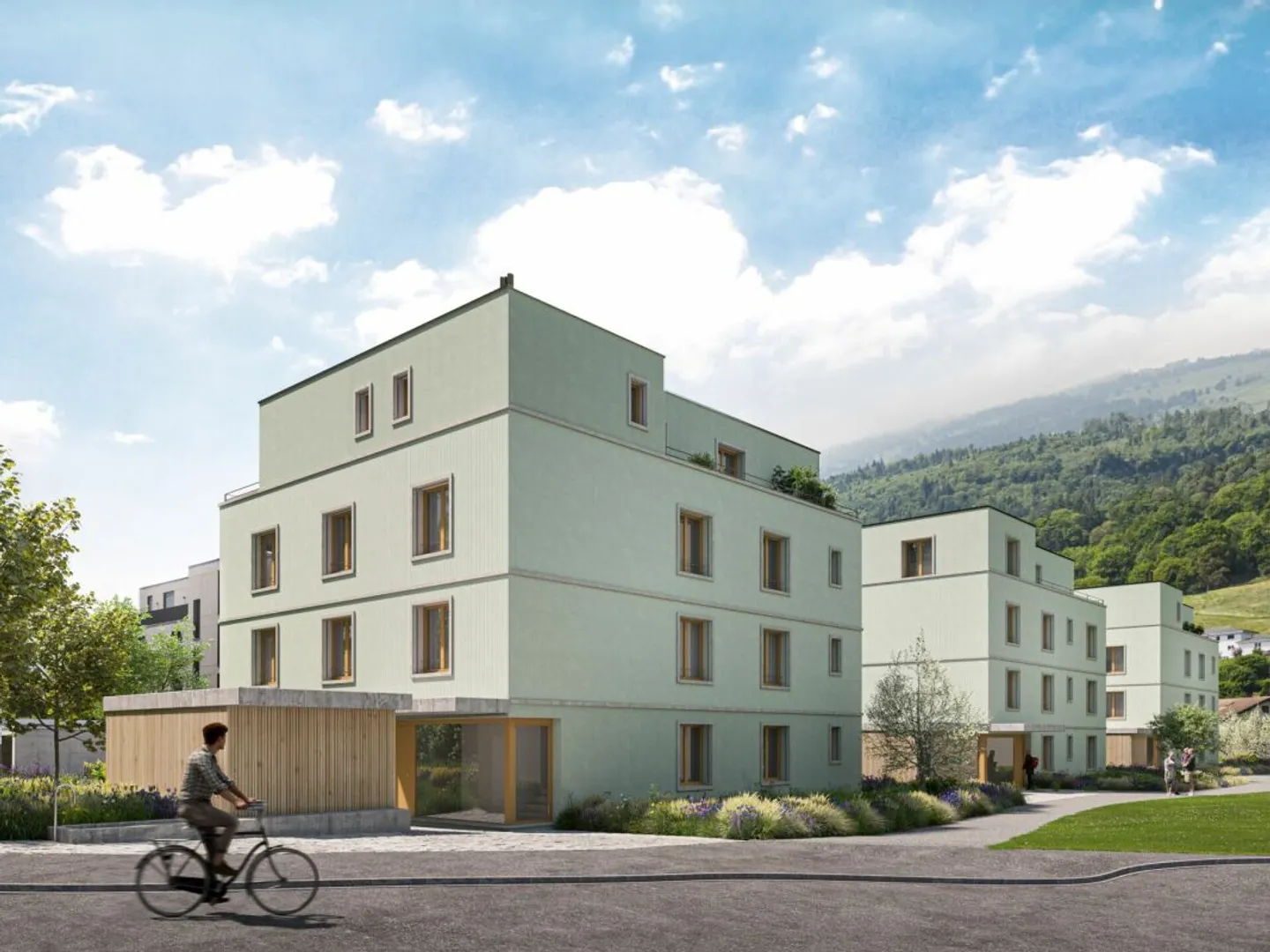 Espace de stationnement souterrain confortable dans le développement Wiesental à Buchs à louer - Photo 2 sur 3