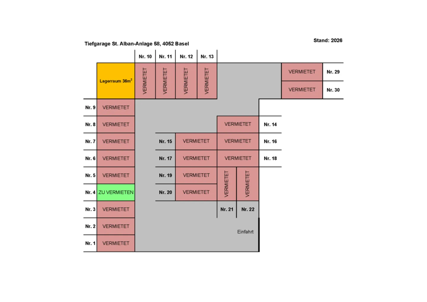 Parkplatz nähe Aeschenplatz - Foto 6 von 6