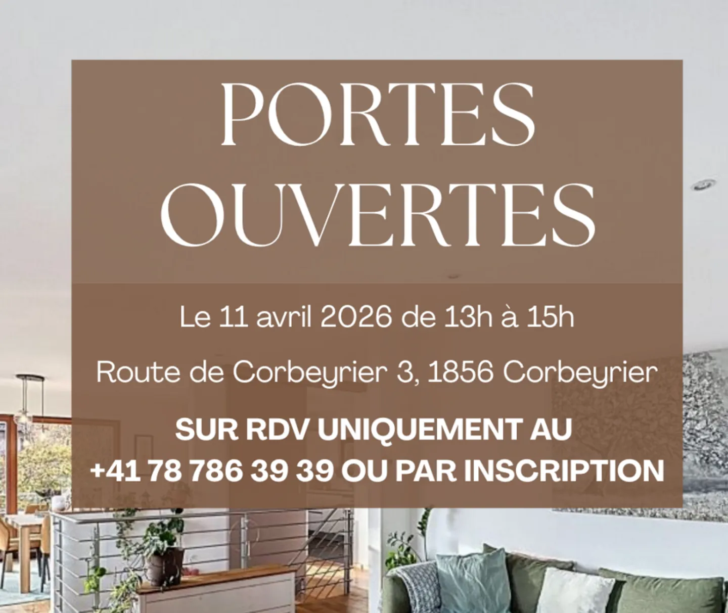 Magnificent architect-designed villa with spectacular panoramic view of the plain and the Dents-du-Midi - Photo 1 of 13