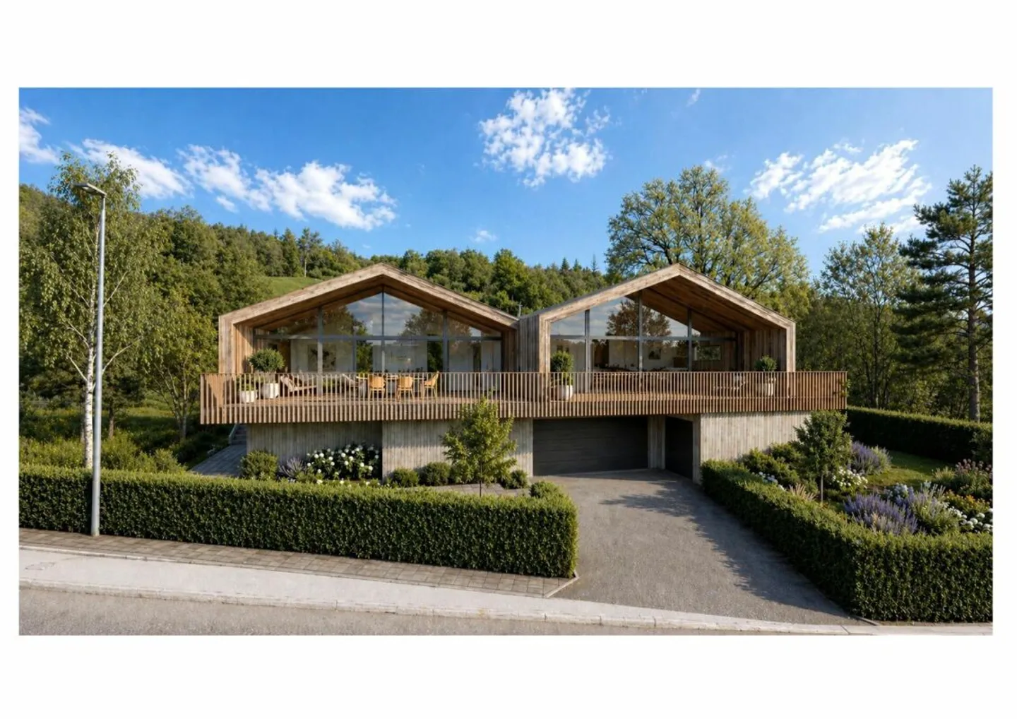 High-end semi-detached villa, with mezzanine, to be built in Grimisuat - Photo 3 of 5