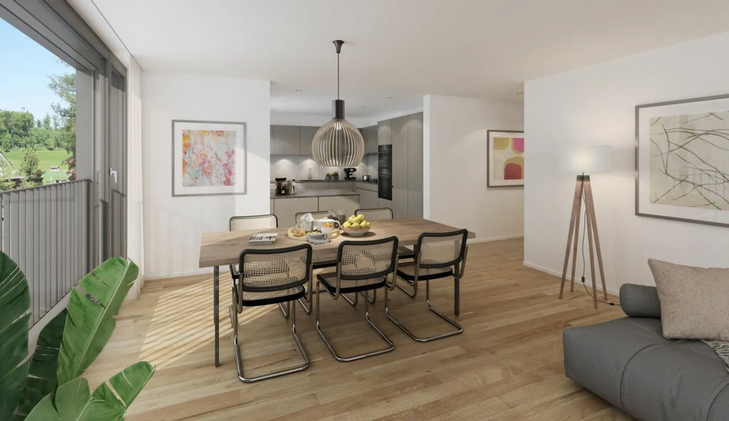 Appartamenti moderni di nuova costruzione a Fahrwangen - in posizione tranquilla + vicino al centro - Foto 3 di 5