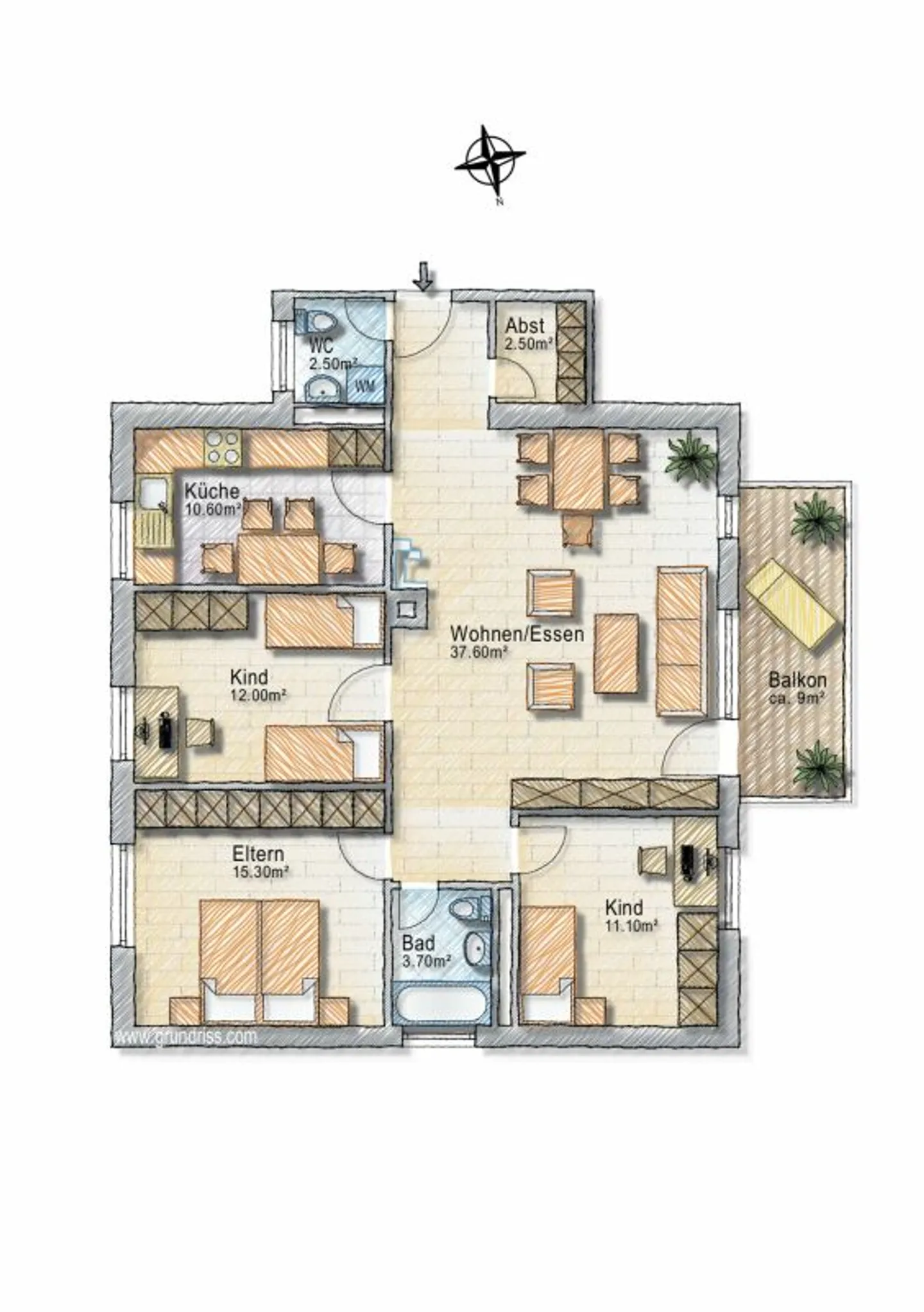 Ländliches Wohnen: Totalsanierte 4.5-Zimmer Wohnung an ruhiger Lage in Grub AR - Foto 11 von 11