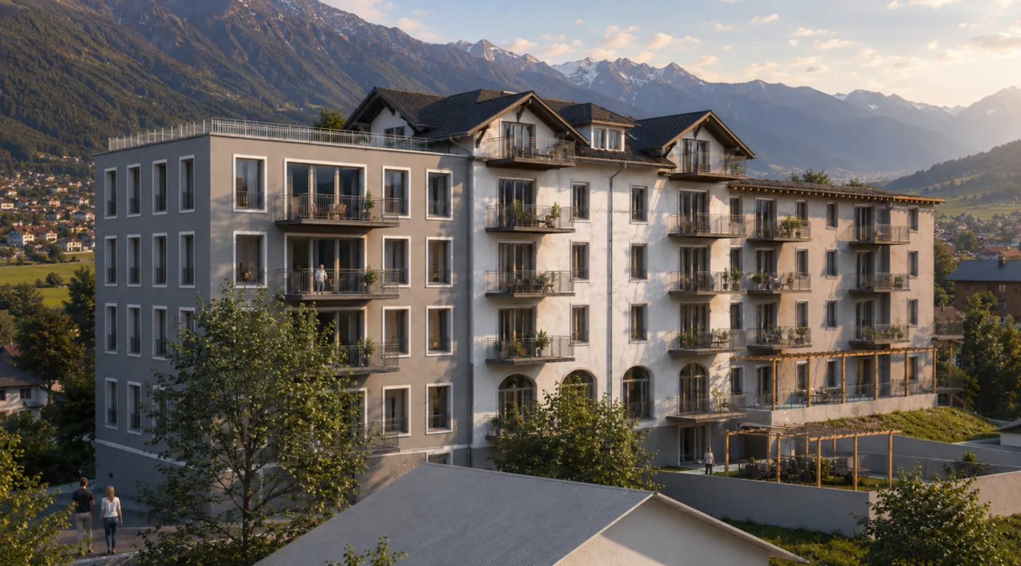 Nouvel appartement de 4,5 pièces n° 14 dans la maison multifamiliale Schönbühl 360° à Wilderswil - Photo 2 sur 10
