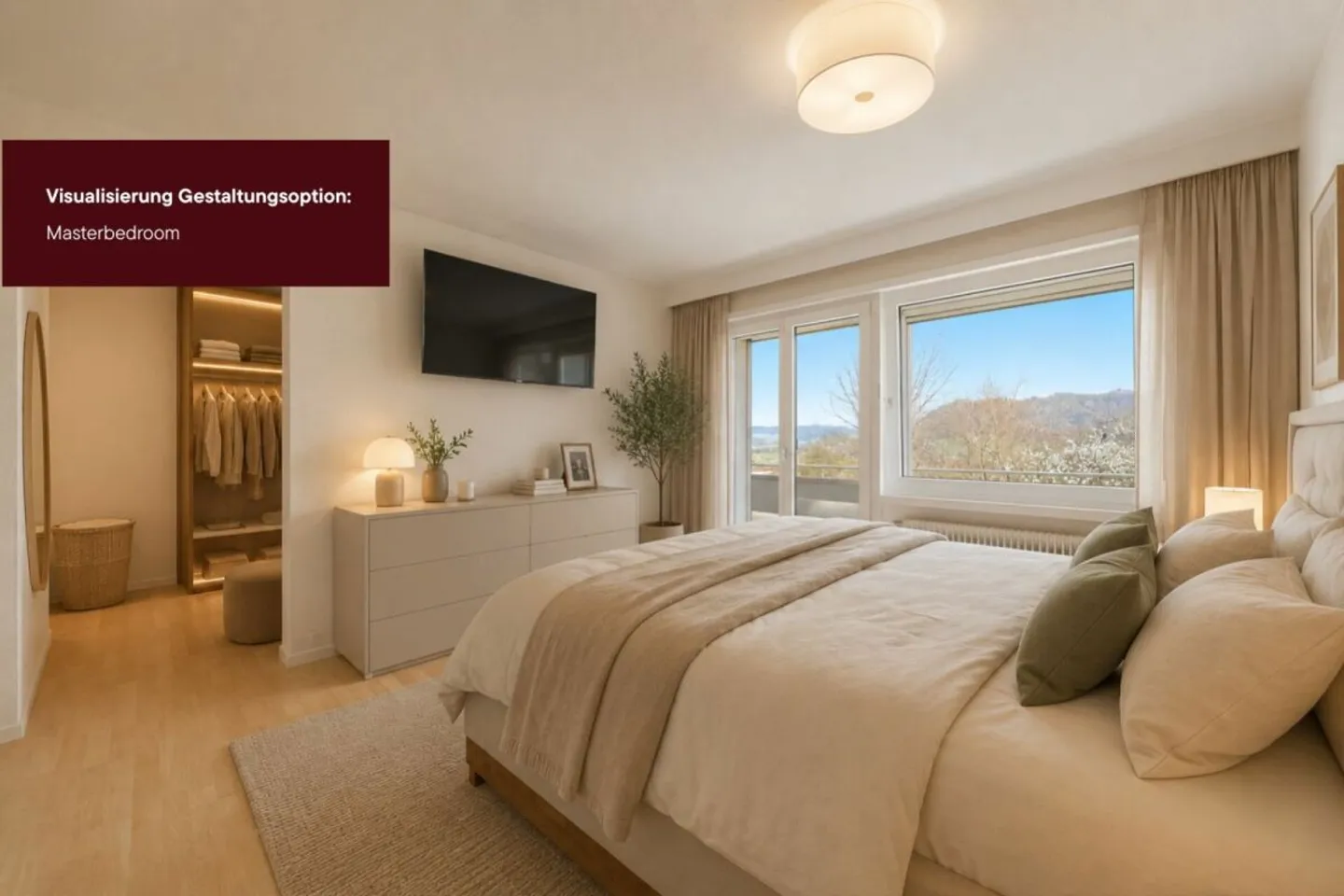 Exklusives Wohnerlebnis mit Weitblick: Modernisiertes Raumwunder in Belp - Foto 8 di 13