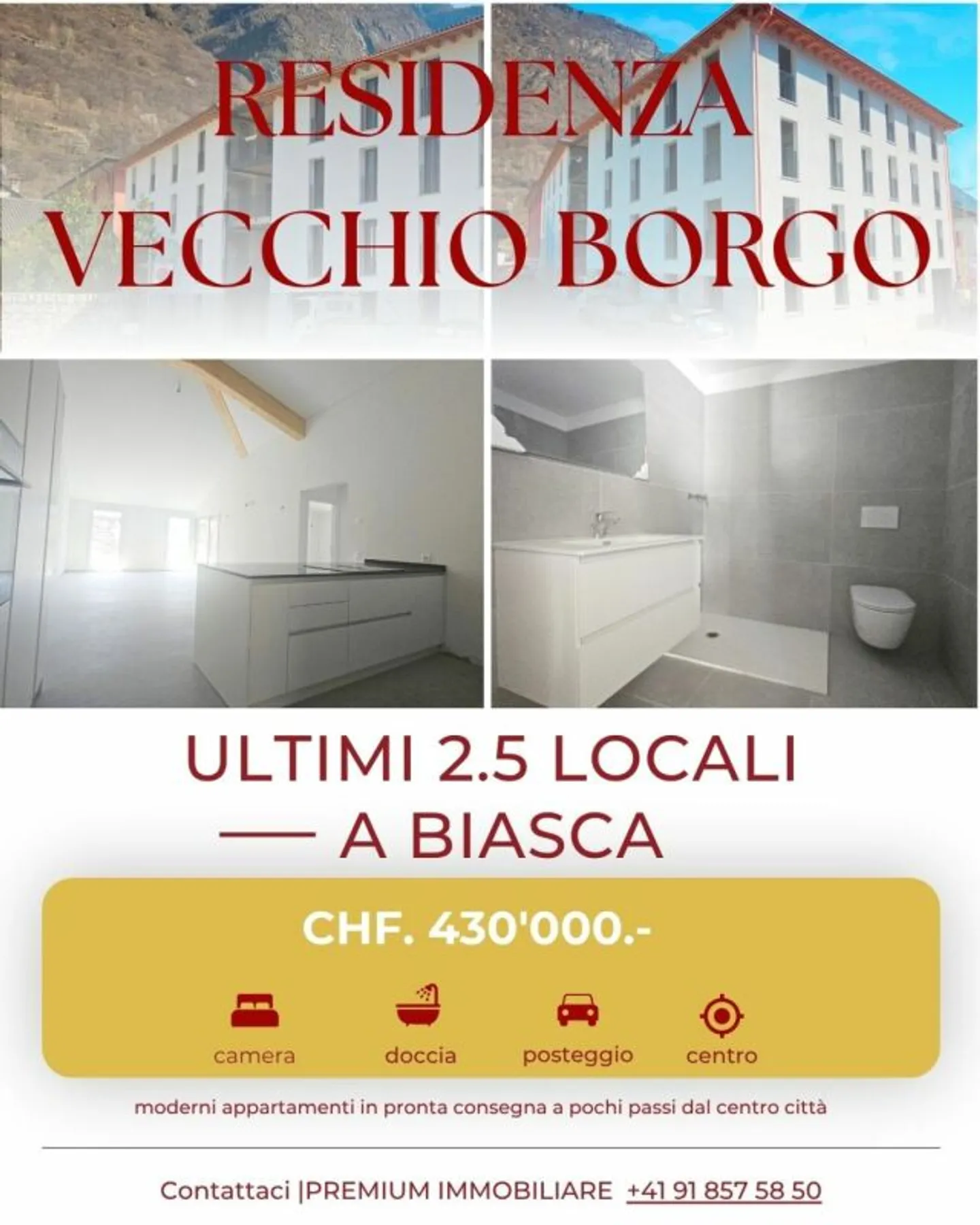 NEW 2.5-ROOM APARTMENTS IN BIASCA - Photo 1 of 7