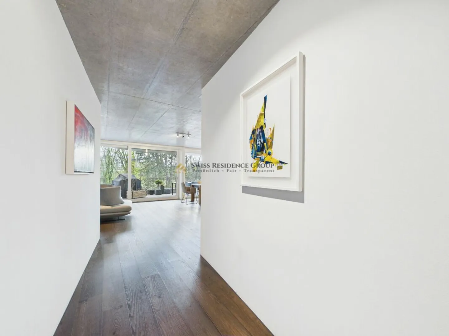 Light-flooded panoramic design apartment with park view, terrace and modern architecture in Basel - Photo 9 of 13