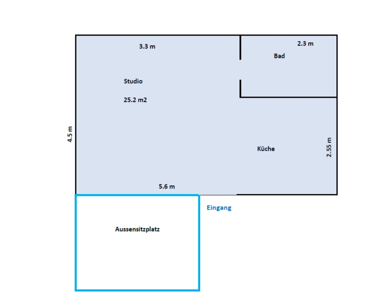 Monolocale di 1.5 locali con posto a sedere in giardino nell'idilliaco Kastanienbaum - Foto 7 di 7