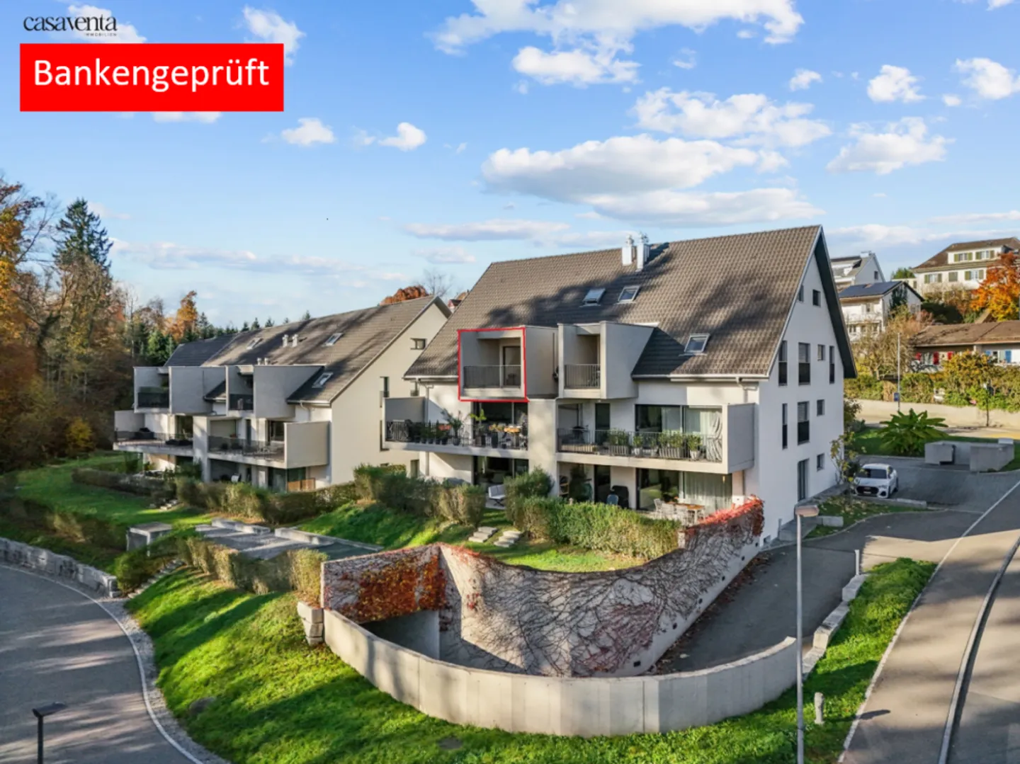 Moderne Duplex mit Einfamilienhaus-Charakter - Foto 1 von 13