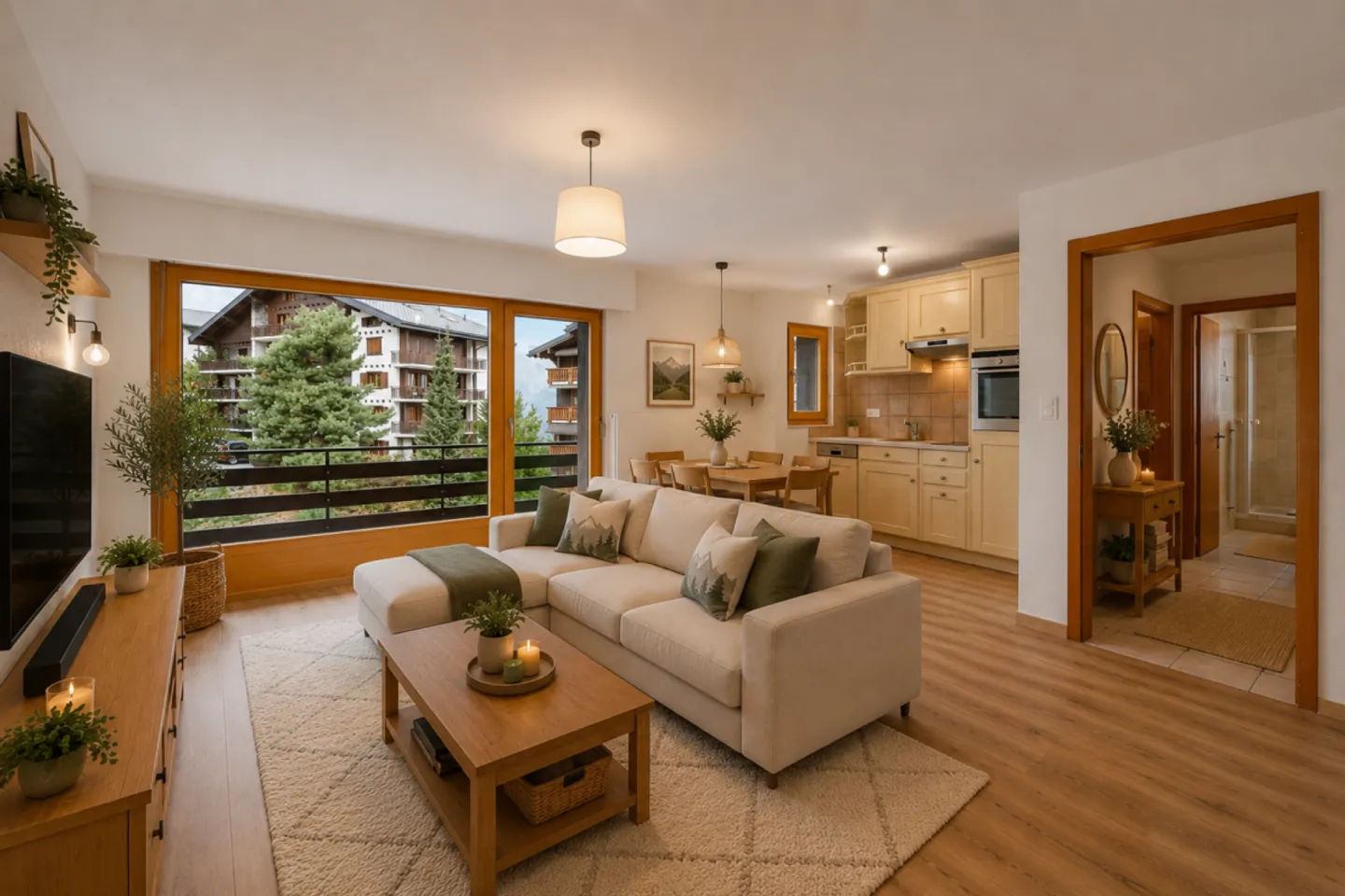 3.5-room apartment on the 5th and top floor with parking space - Photo 1 of 13
