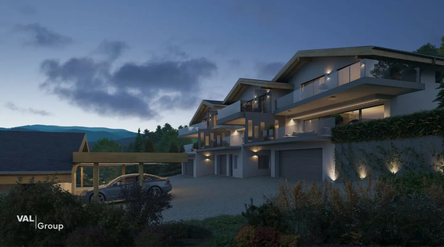 Appartamento nuovo 3.5 locali con grande balcone in una villa a due unità - Foto 5 di 10
