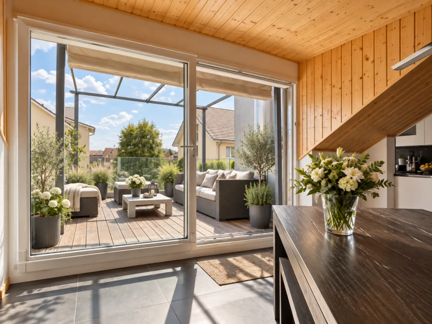 Appartamento duplex in mansarda di 5,5 locali in un angolo di verde - Foto 4 di 13