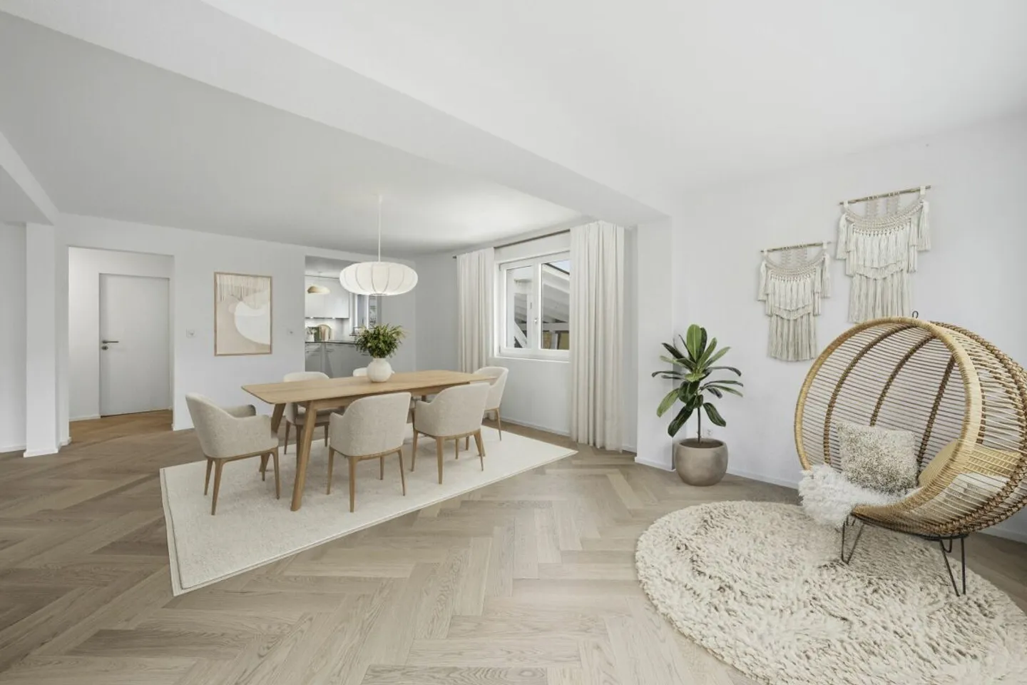 Stilvolles Wohnen mit Garten -  komplett renoviertes  Doppeleinfamilienhaus in Bürglen - Photo 4 sur 13