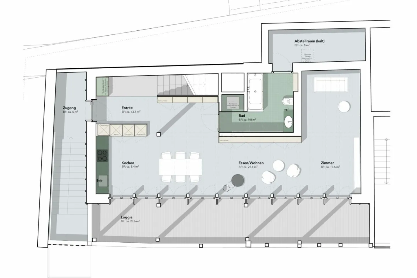 Prima occupazione appartamento duplex di 4.5 locali - Foto 2 di 7