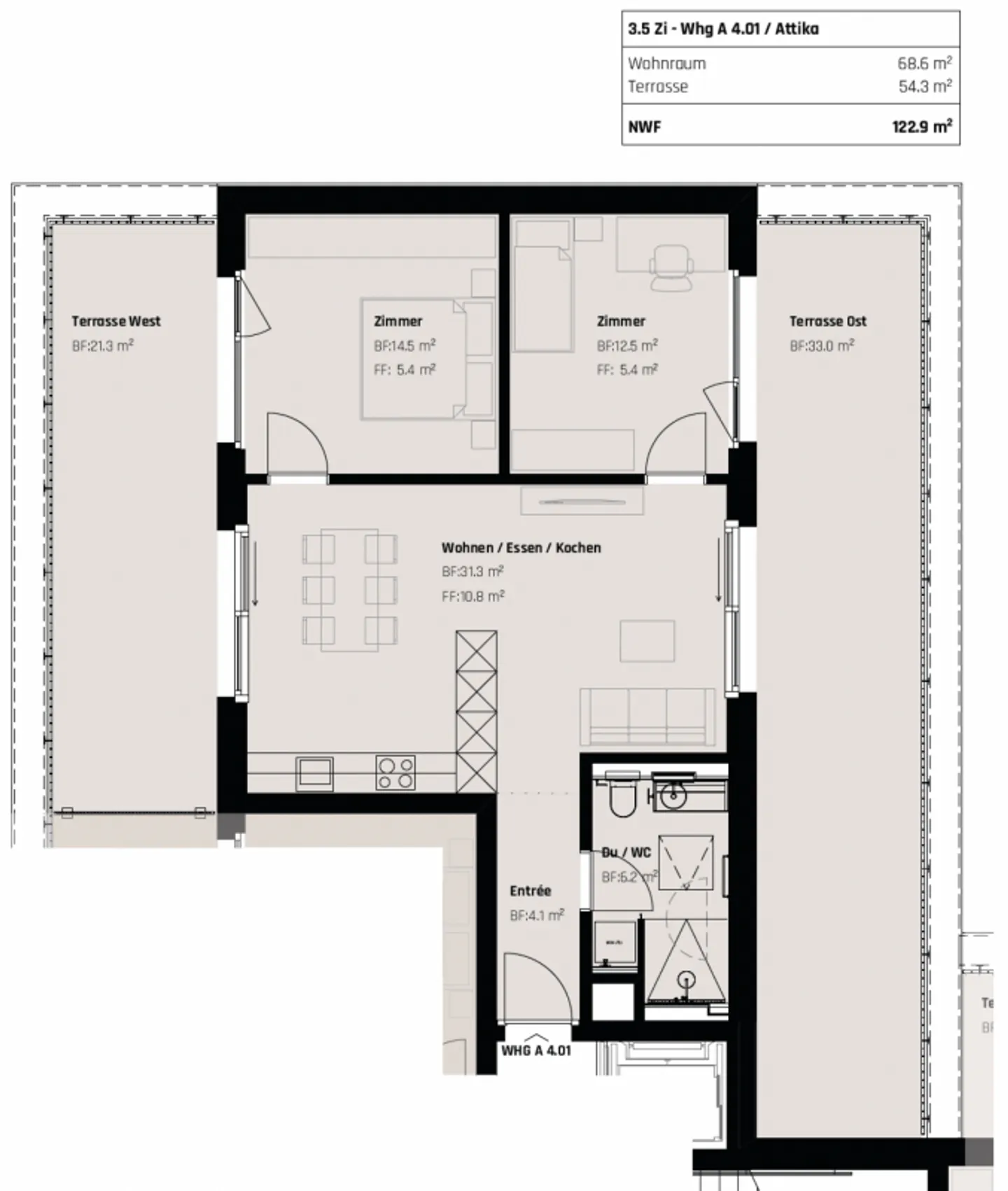 Vivere con vista: Esclusivo appartamento attico di 3,5 locali a San Gallo - Foto 12 di 12