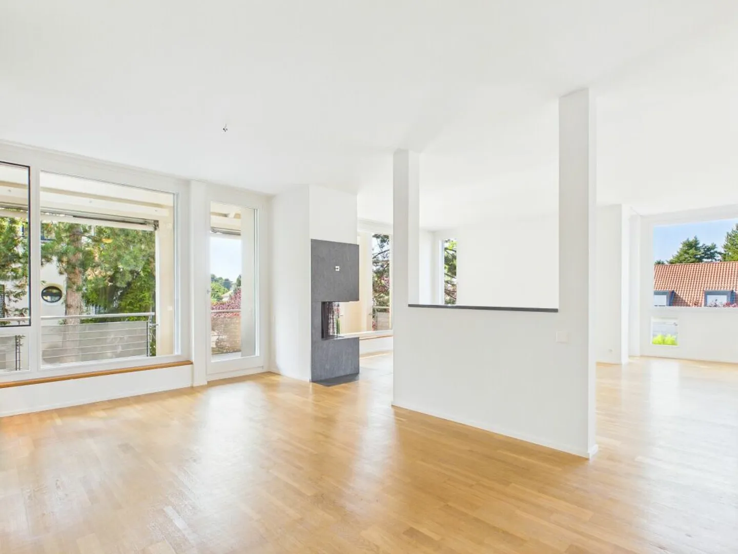 Vie élégante sur Bruderholz avec cheminée, balcon, terrasse et jardin ornemental - Photo 4 sur 13