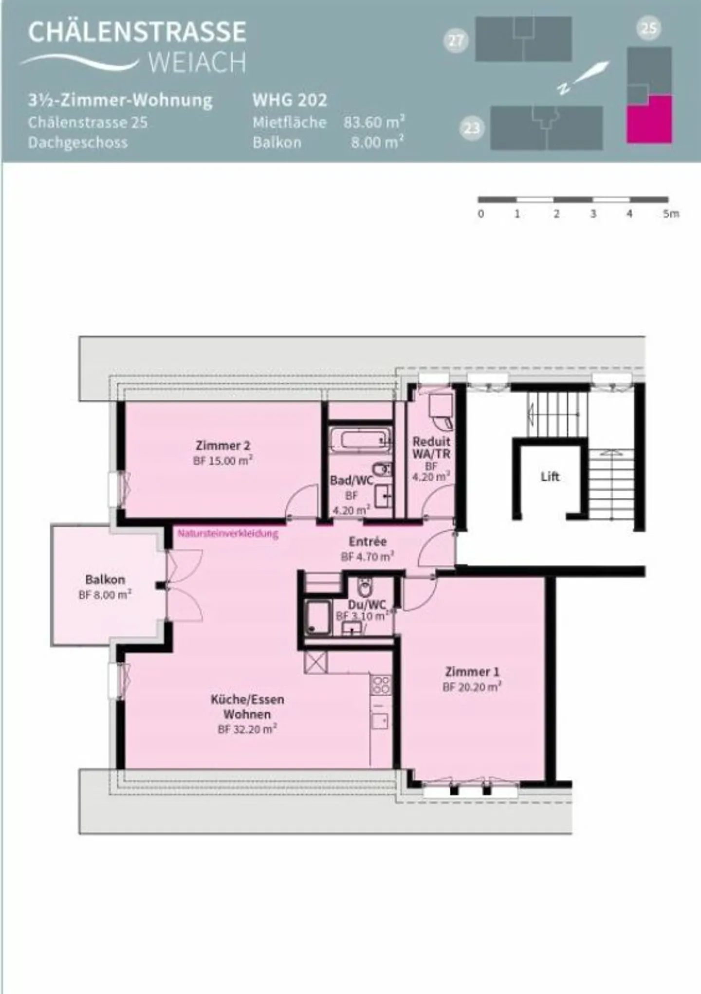 Appartement en penthouse moderne avec caractère de nouvelle construction - Photo 9 sur 9