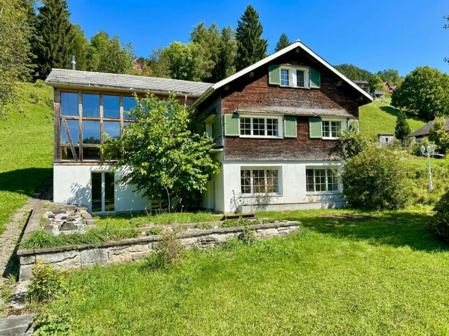 Historical Mountain House with Modern Interior in a Quiet Panoramic Location - Photo 1 of 13