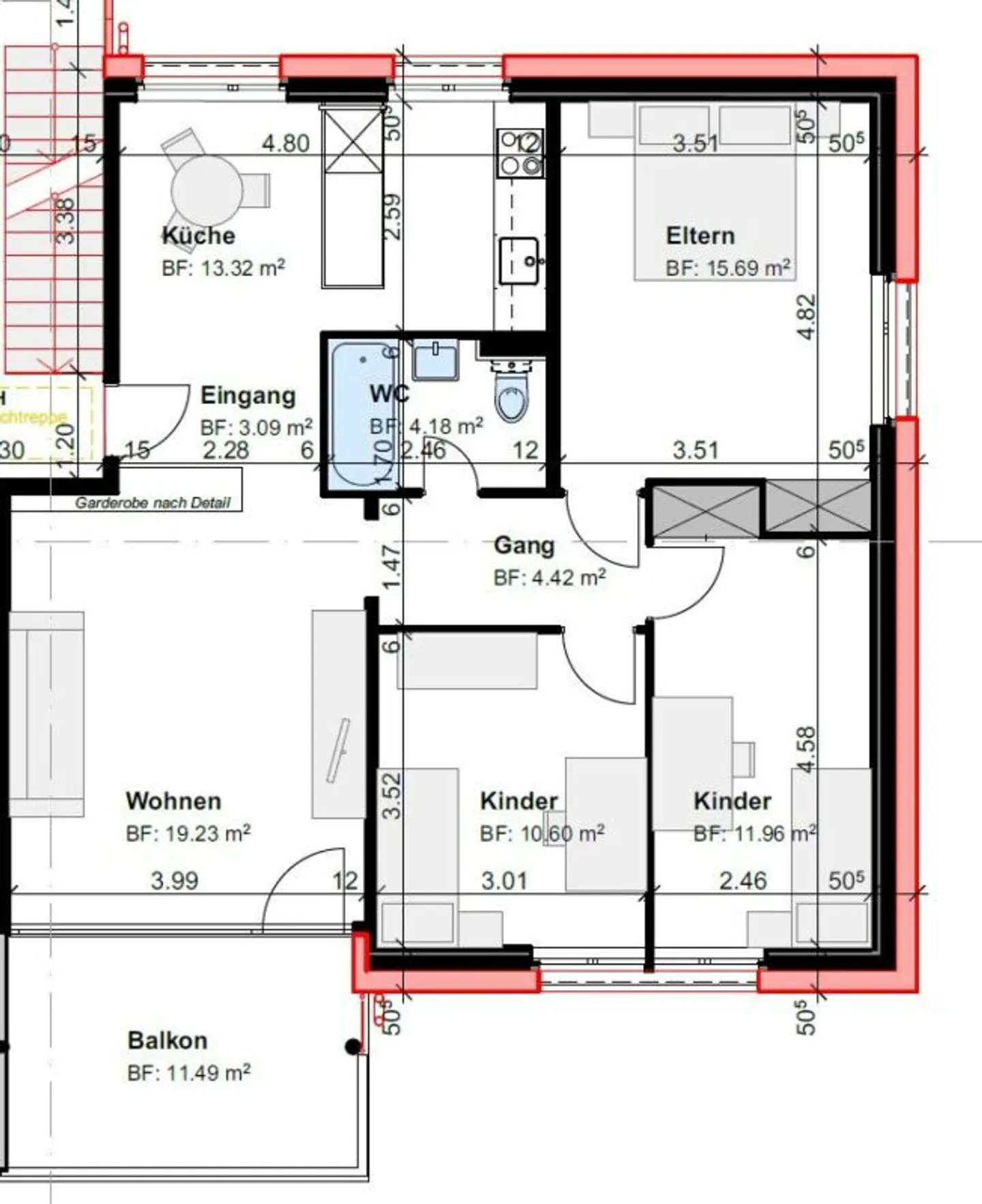 4.5 room apartment in the village center for rent - Photo 9 of 11