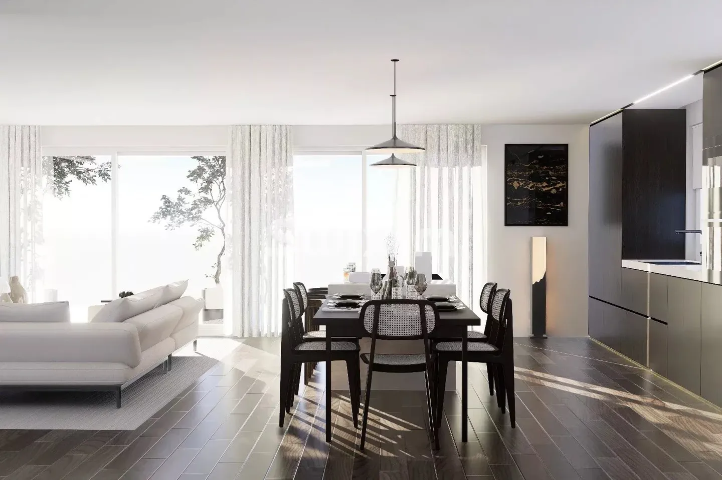 Appartement lumineux avec vue sur le lac - Photo 3 sur 6