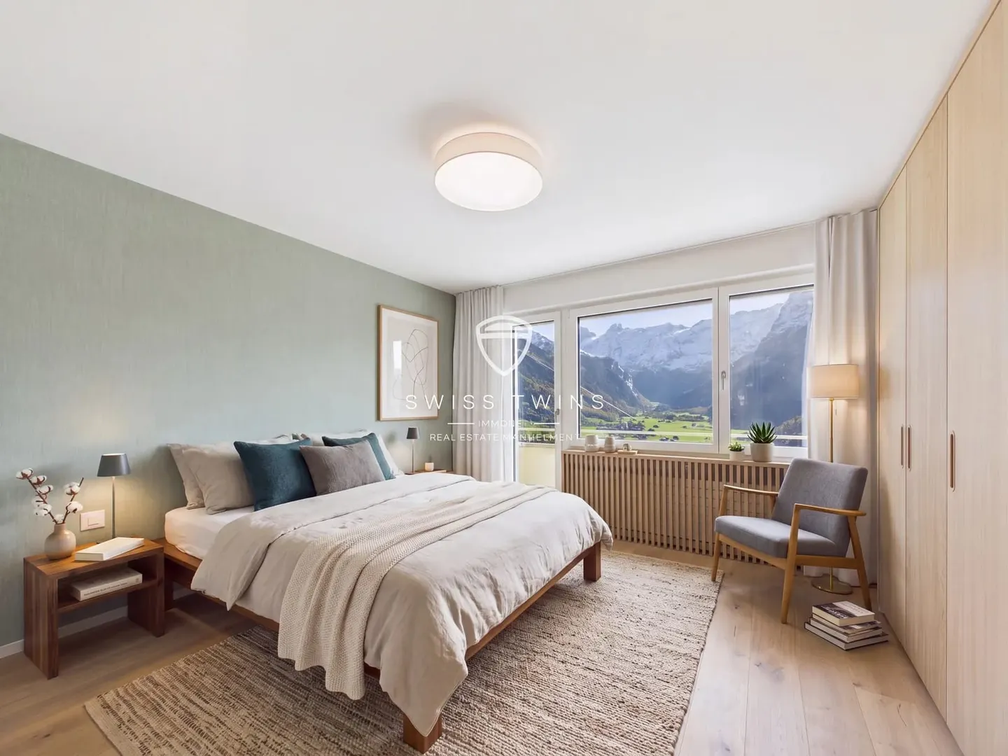 Stilvolle Wohnung mit Bergsicht - Foto 8 von 13