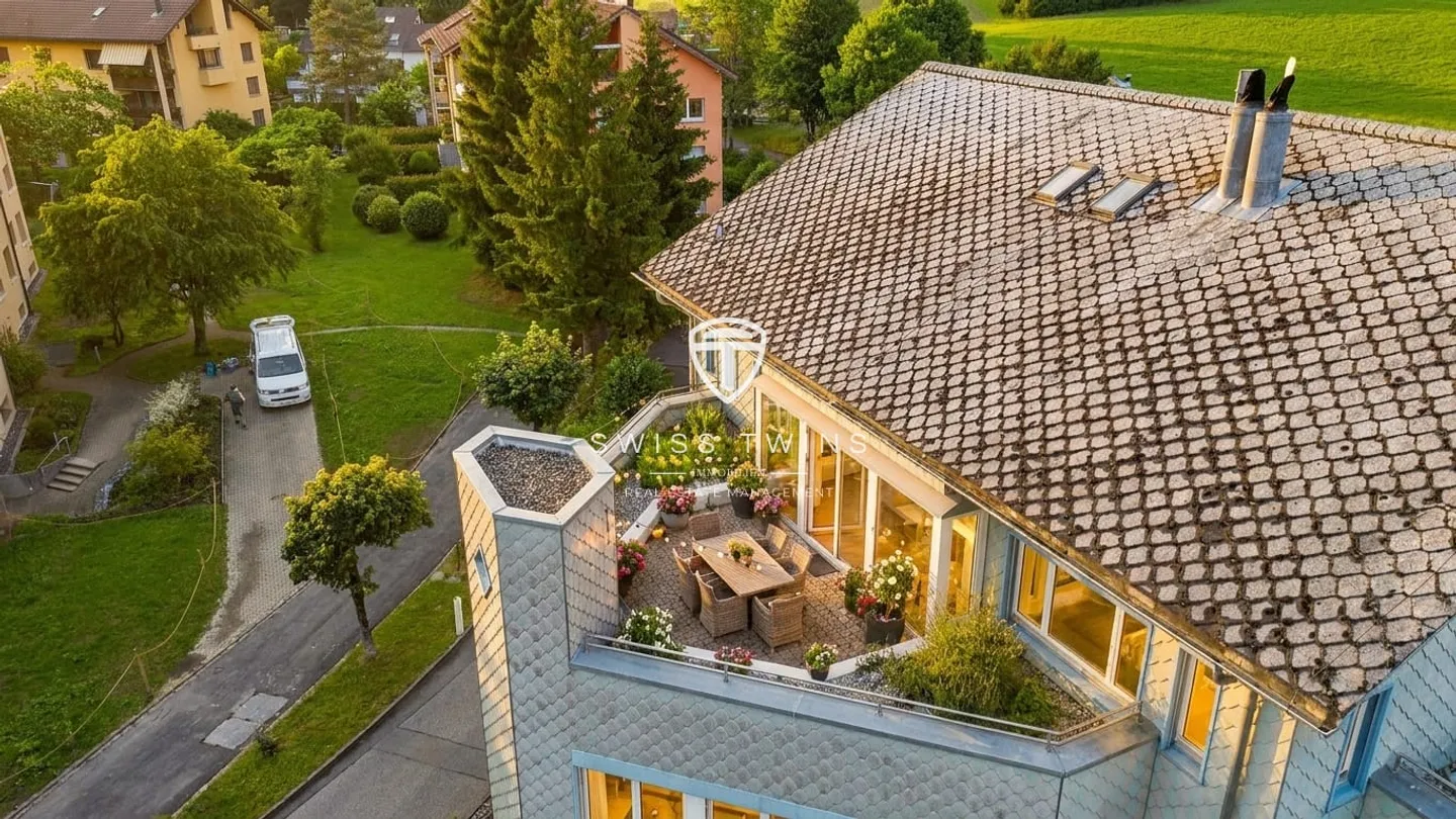 Exclusive 6.5-room penthouse duplex with winter garden & private roof garden in Cham - Photo 12 of 13