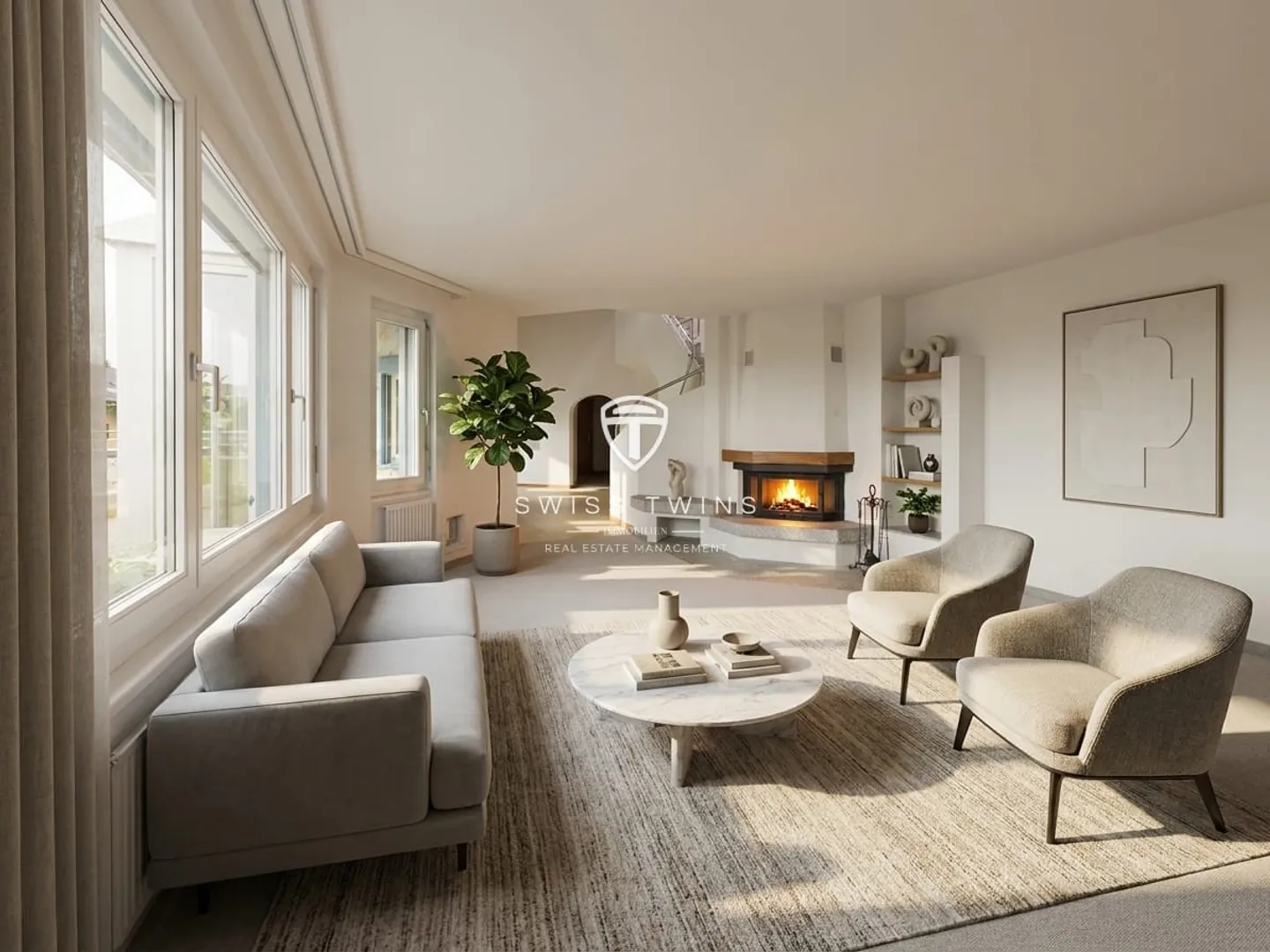 Exclusive 6.5-room penthouse duplex with winter garden & private roof garden in Cham - Photo 10 of 13