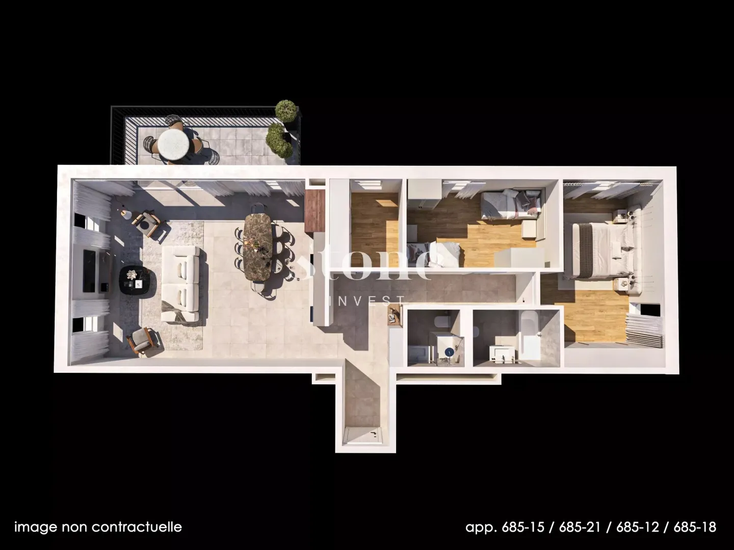 Superbo appartamento nuovo con terrazza e giardino - Foto 2 di 10