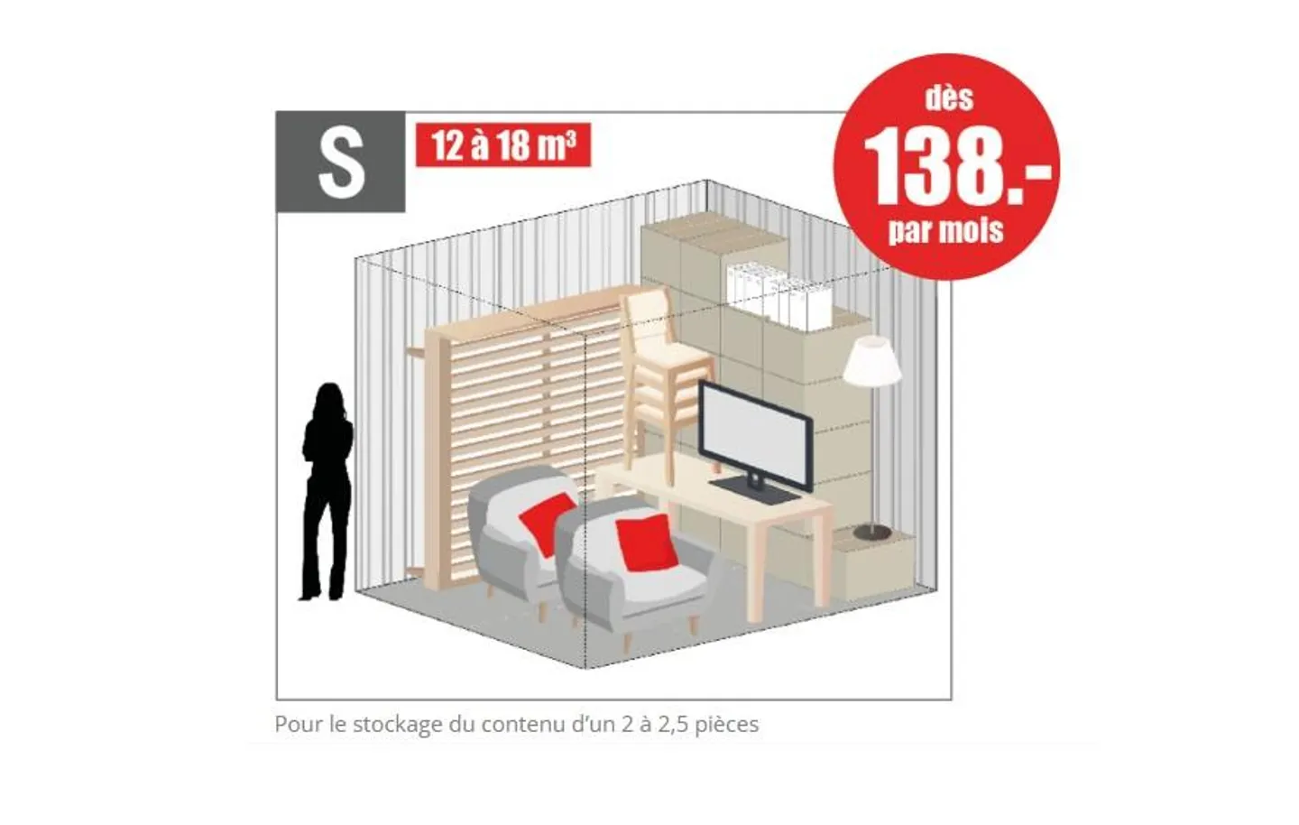Box in affitto (Self-storage) 5 min da Yverdon - Foto 4 di 7