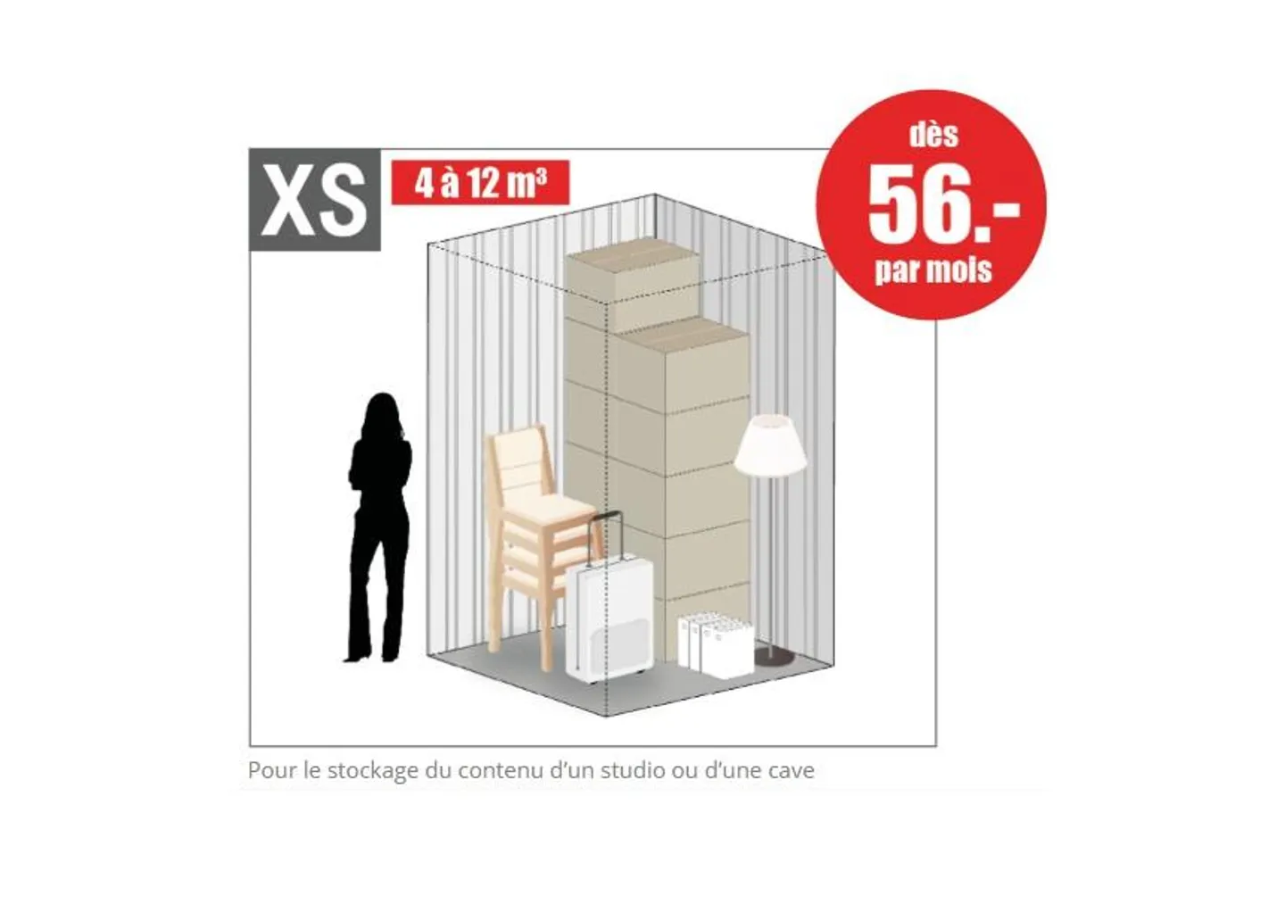 Box in affitto (Self-storage) 5 min da Yverdon - Foto 3 di 7