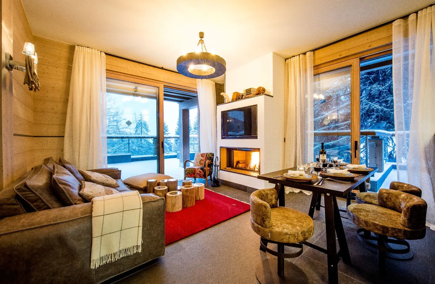 Warmes und charmantes 3,5 Zimmer für Weihnachten und Neujahr im Zentrum von Crans - Foto 1 von 12