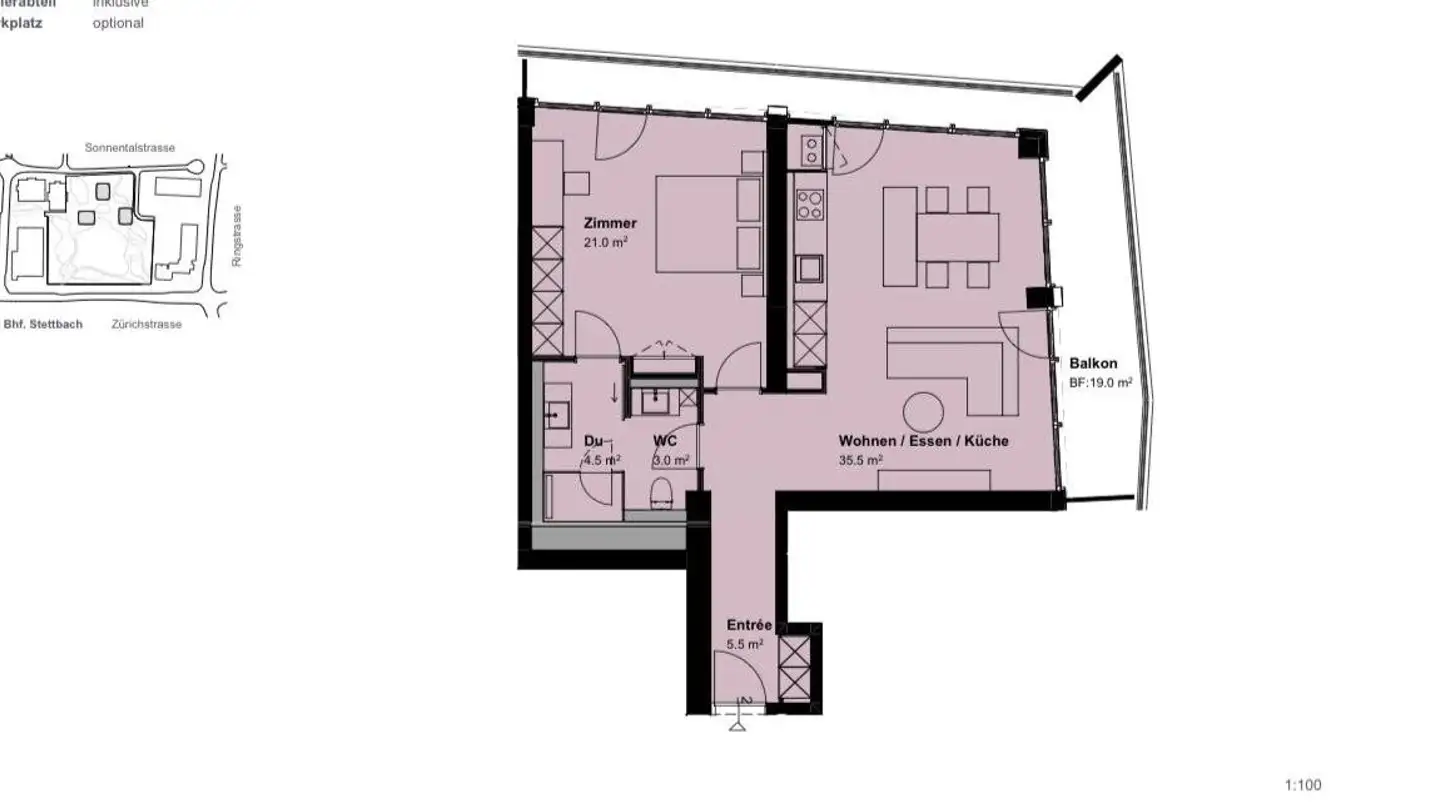 Appartamento in affitto - Sonnentalstrasse 13, 8600 Dübendorf - Foto 2