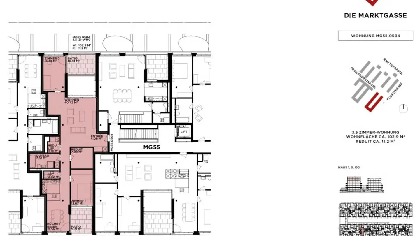 Appartement à louer - Freilagerstrasse 55, 8047 Zürich