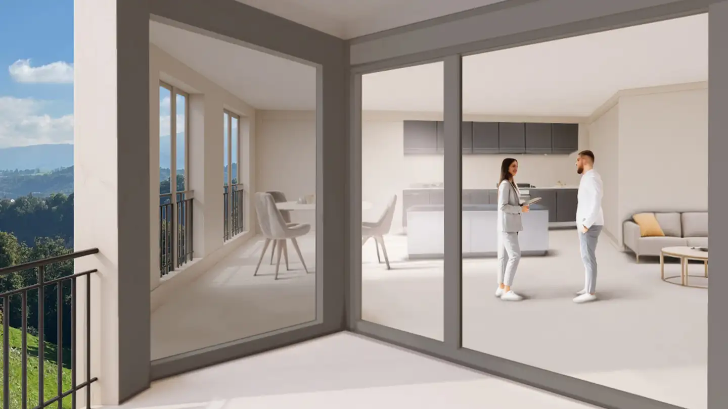 Appartement à vendre - Route De Planafaye, 1752 Villars-sur-Glâne - Photo 2