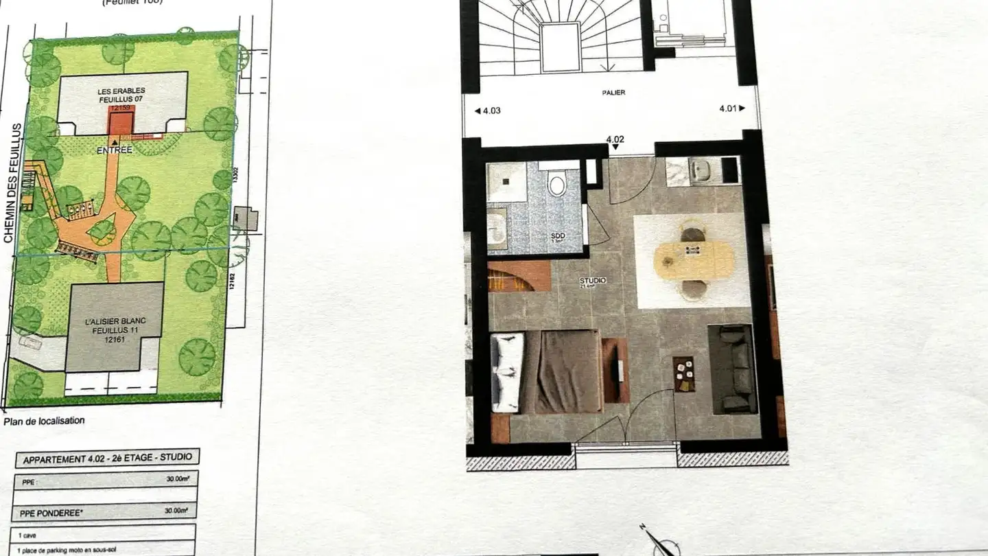 Studio kaufen - Chemin Des Feuillus 7, 1217 Meyrin