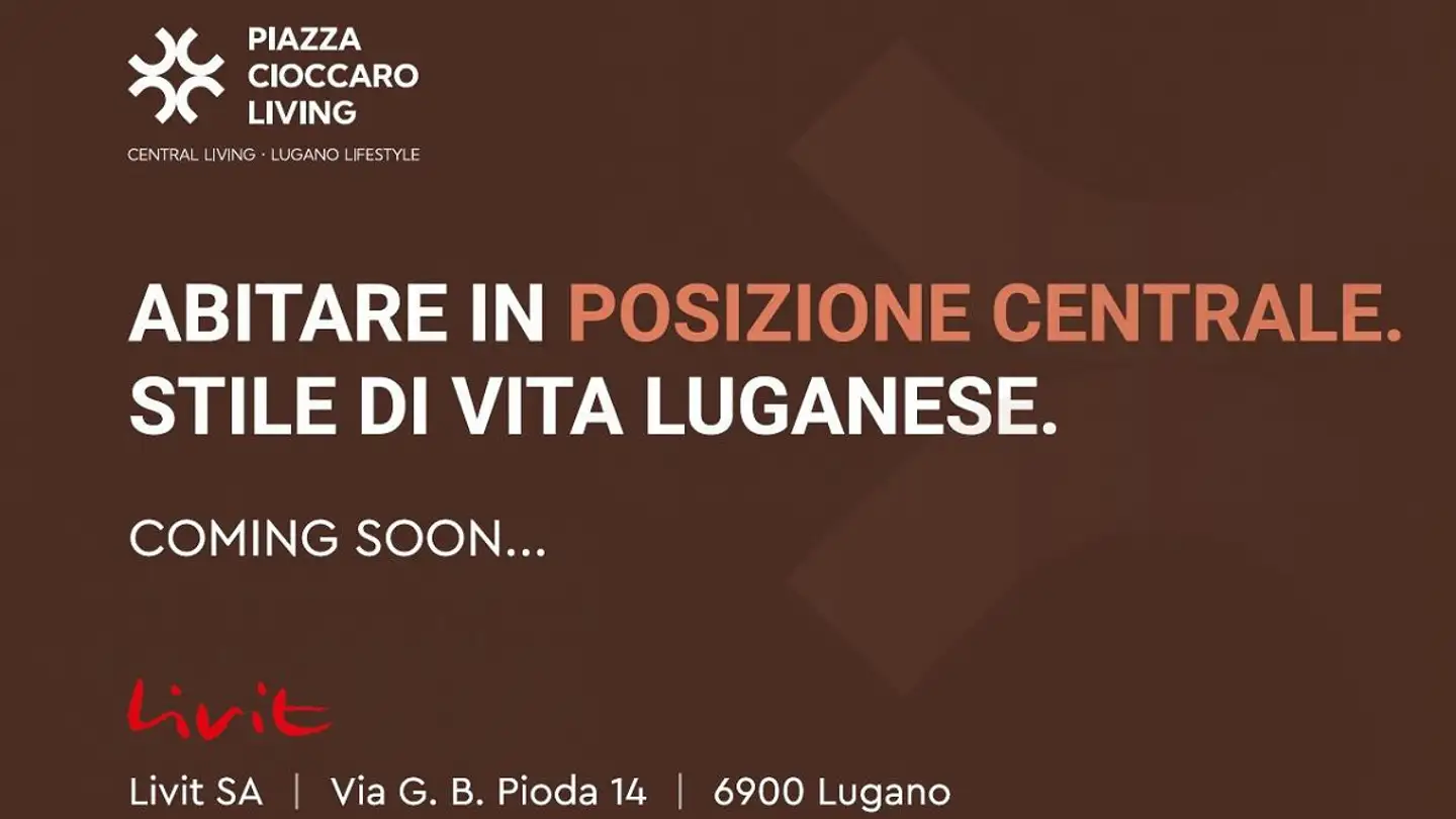 Appartement à louer - Piazza Cioccaro 2, 6900 Lugano