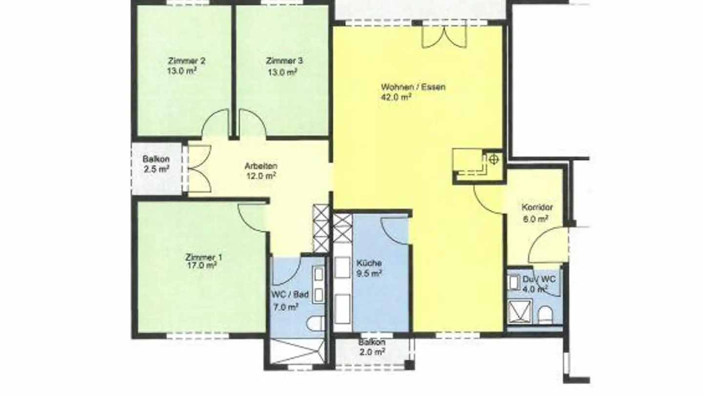 Appartement à louer - Gruebenstrasse 3, 9244 Niederuzwil - Photo 3