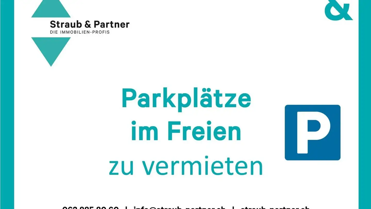 Place de parking extérieure à louer - Unterdorfstrasse 4, 5040 Schöftland
