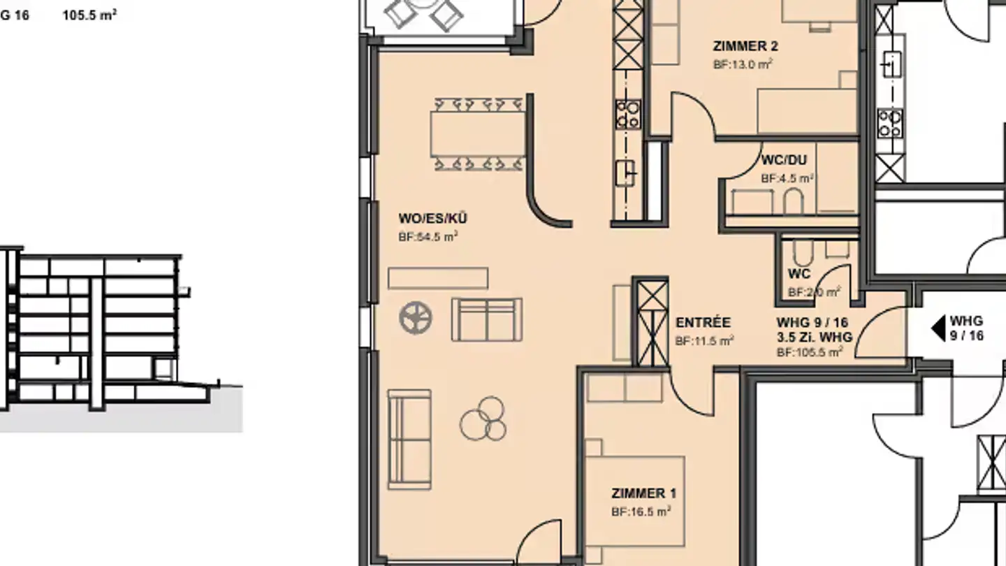 Appartamento in affitto - Reblaubenweg 4a, 8820 Wädenswil - Foto 2