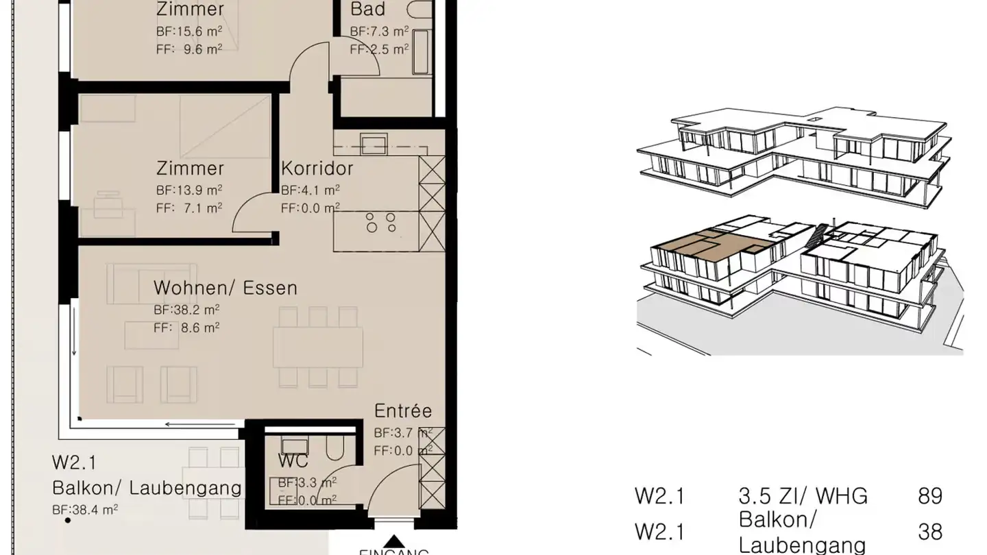 Appartamento in affitto - Gartenstrasse 23, 8853 Lachen SZ