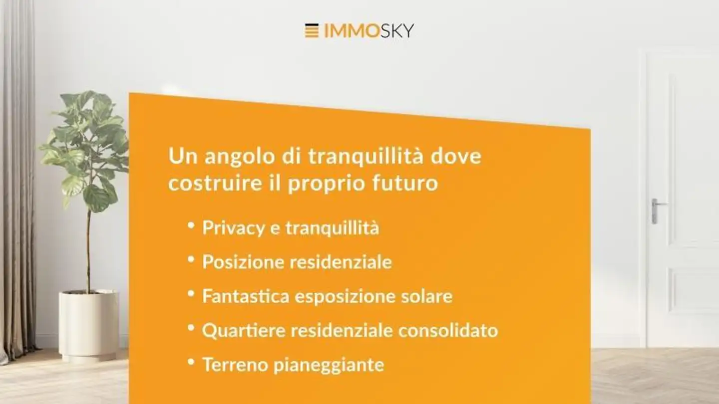 Constructible plot for sale - 6532 Castione