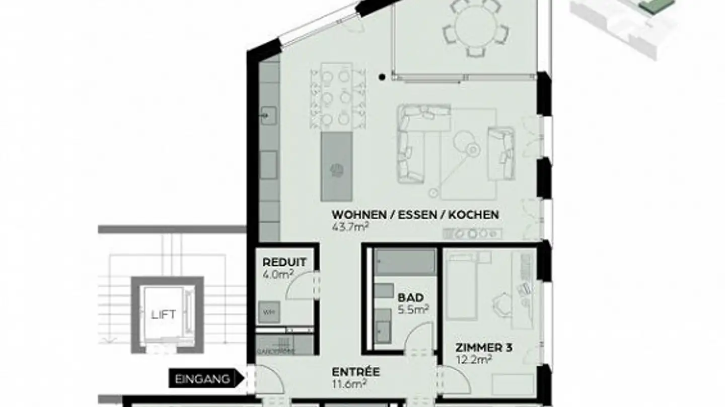 Appartement à louer - Bahnhofstrasse 18, 8956 Killwangen - Photo 4