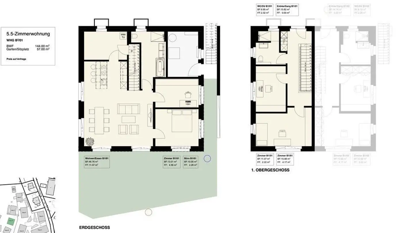Maison jumelle à vendre - Bözeneggstrasse 1, 5107 Schinznach Dorf