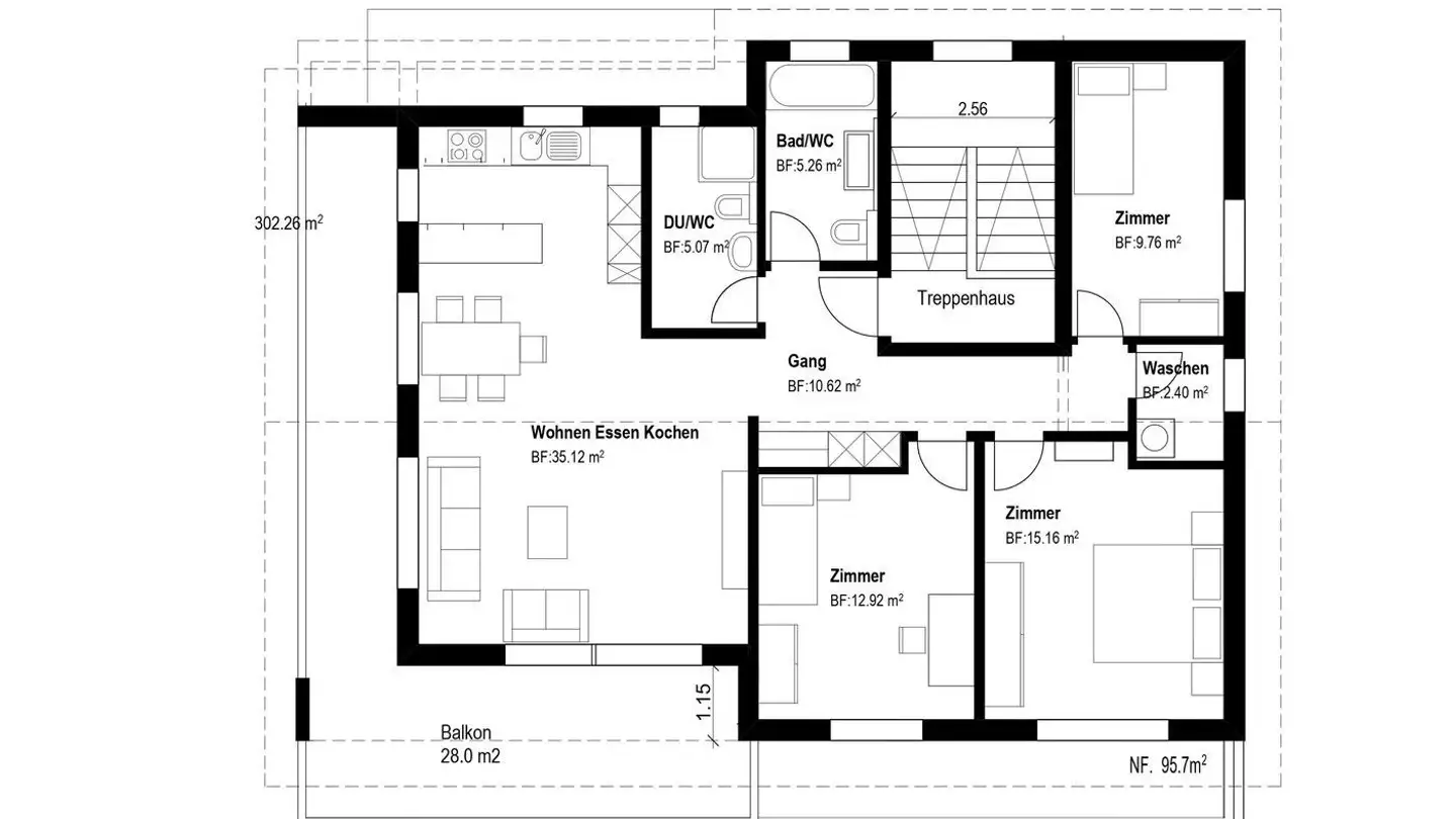 Attic flat for rent - Schulstrasse 11, 6418 Rothenthurm - Photo 2
