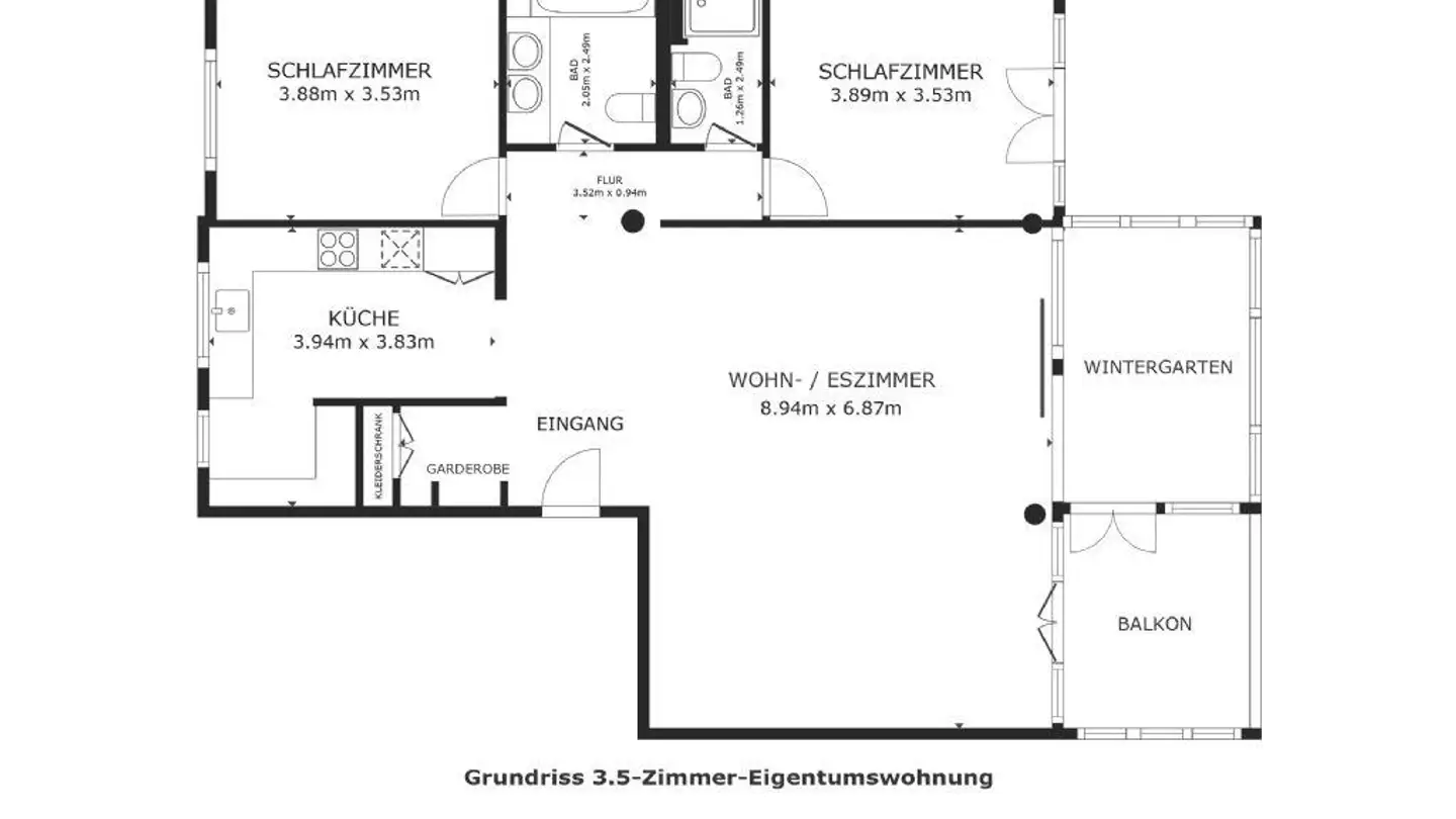Apartment for rent - Hübeliacker 13a, 5034 Suhr - Photo 2