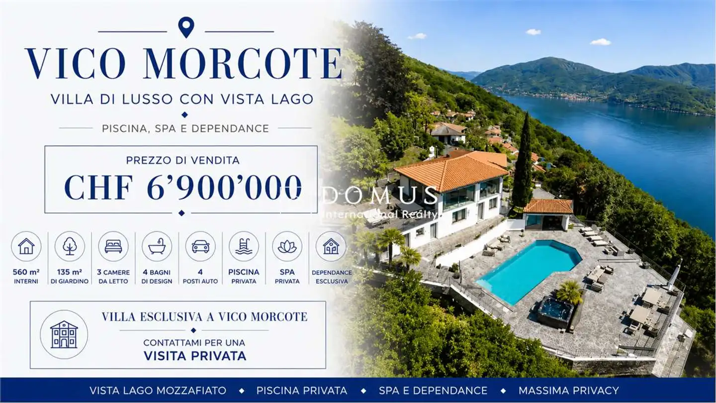 Villa à vendre - Villaggio Olivella, 6921 Vico Morcote