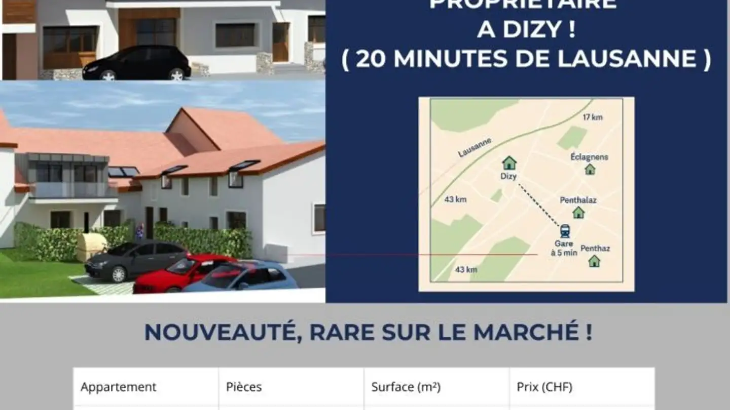 Appartement à vendre - 1304 Dizy