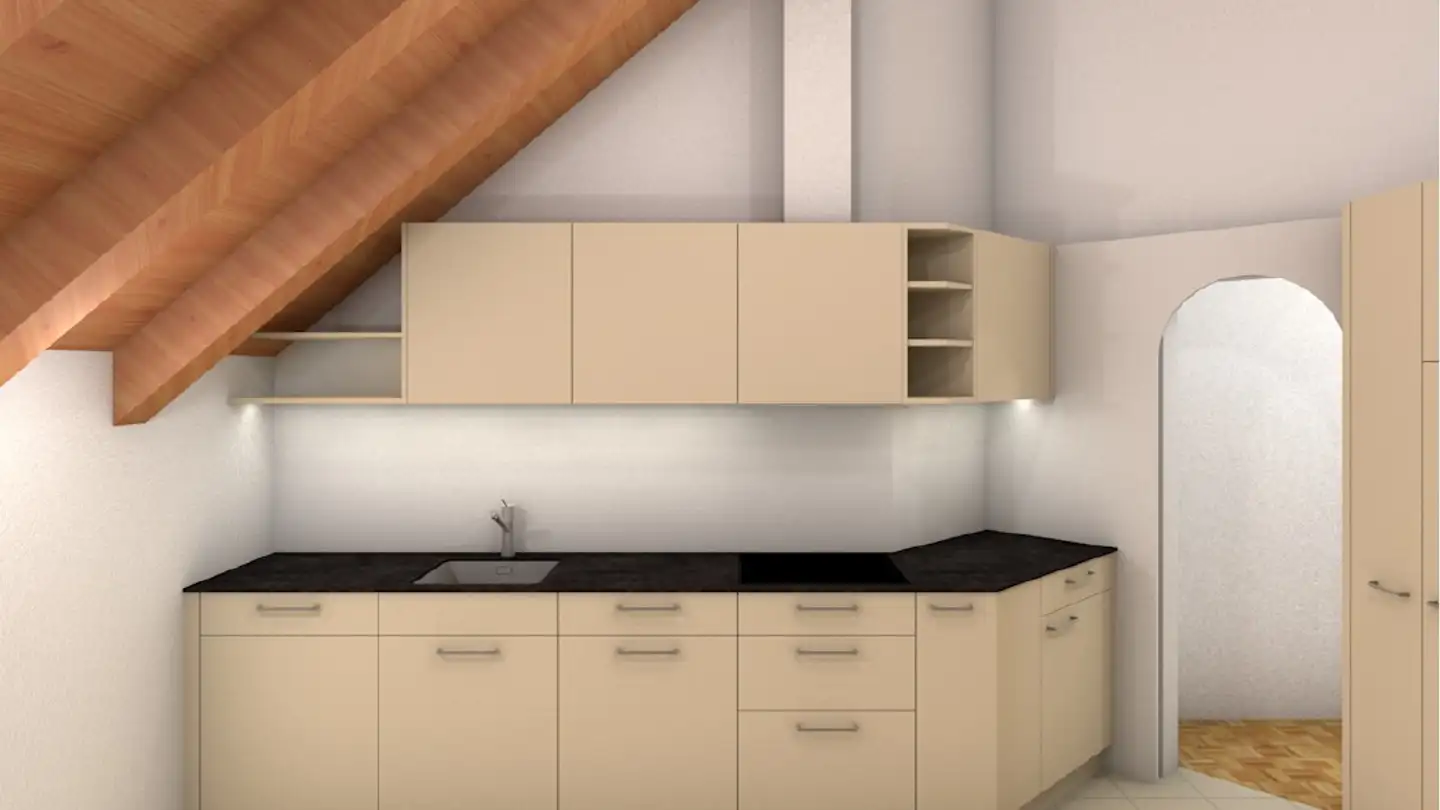 Attic flat for rent - Dorfstrasse 14, 6374 Buochs - Photo 2