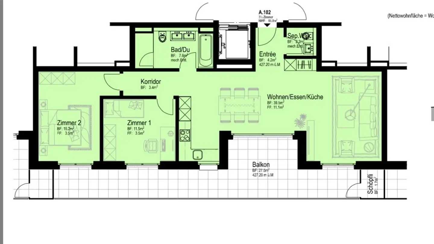 Appartamento in affitto - 8424 Embrach - Foto 2