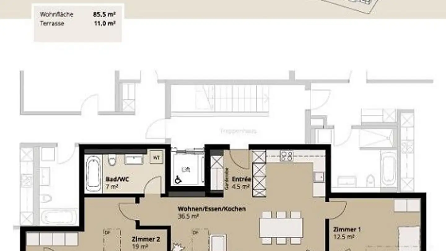 Apartment for rent - Alte Horgenbachstrasse 11, 8548 Ellikon an der Thur - Photo 2