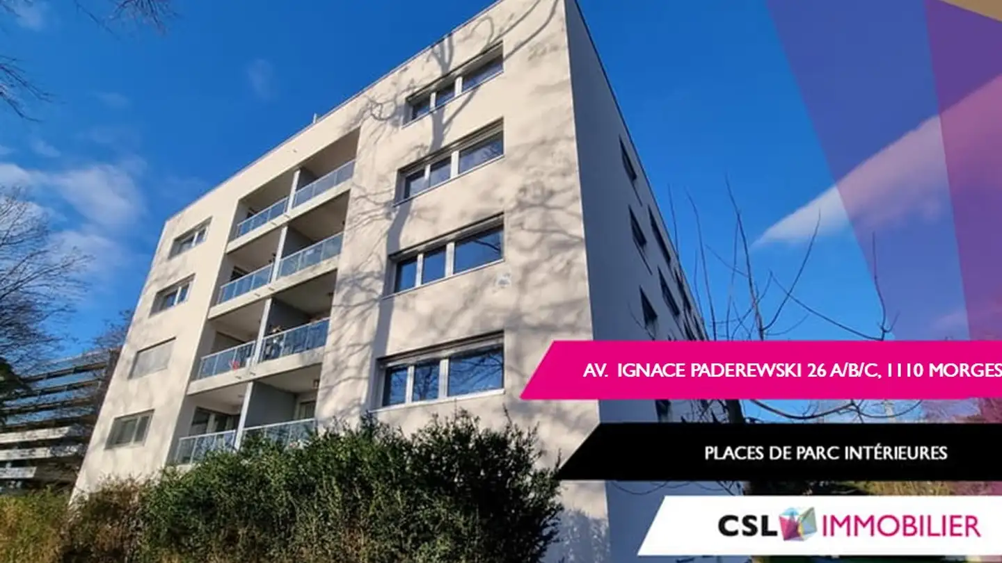 Place de parking souterraine à louer - Avenue Ignace Paderewski 26, 1110 Morges